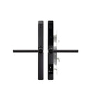 Black digital door lock on a white background