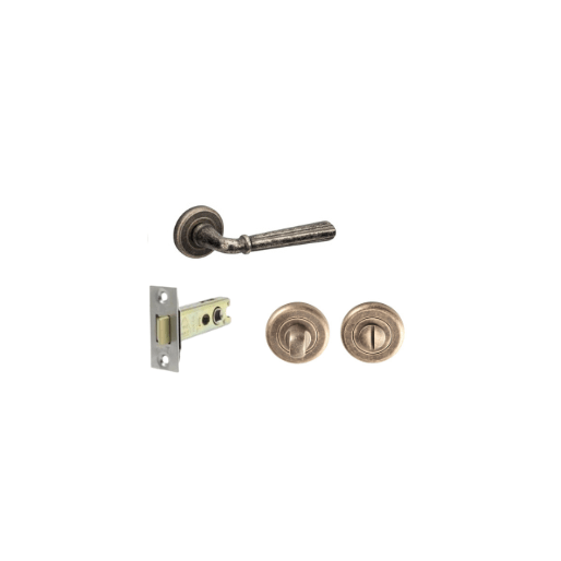 Zanda Copenhagen Lever Door Handle Set – Premium Solid Brass Design - Vintage Pewter - primehardware