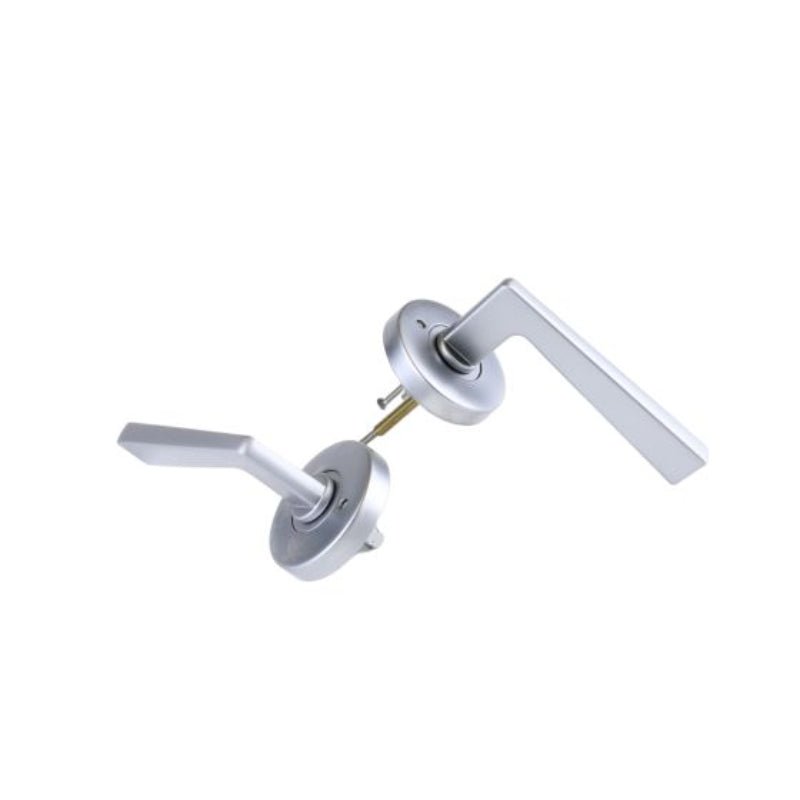 Lockwood Velocity Privacy Set & 28 Lever DP Satin Chrome Pearl  VEL2/28SPDP