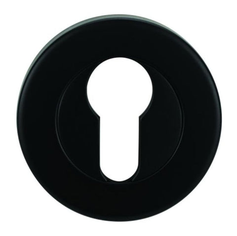 Lockwood Velocity 55MM Round European Cylinder Escutcheon Matt Black VSR5/MBK - primehardware