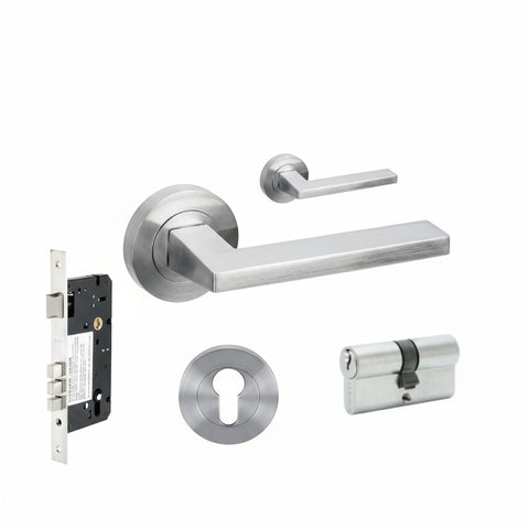 Zanda Vector - Brushed Nickel, Satin Chrome - primehardware