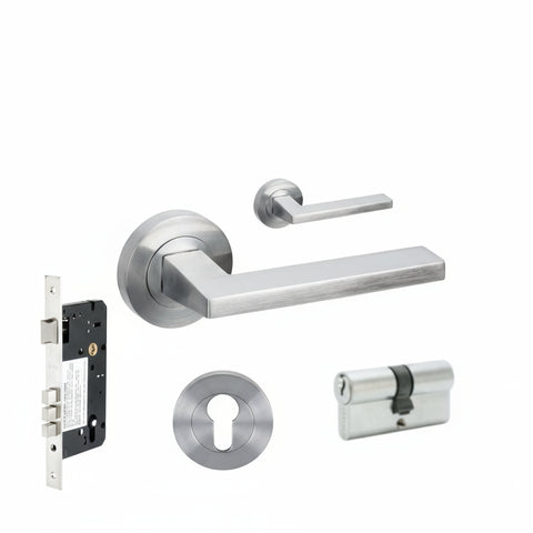 Zanda Vector - Brushed Nickel, Satin Chrome - primehardware