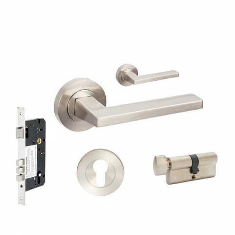 Zanda Vector - Brushed Nickel, Satin Chrome - primehardware