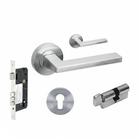 Zanda Vector - Brushed Nickel, Satin Chrome - primehardware