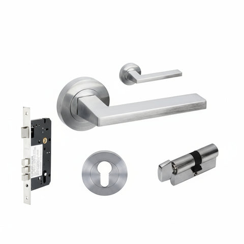 Zanda Vector - Brushed Nickel, Satin Chrome - primehardware