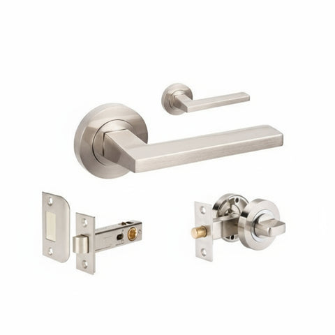 Zanda Vector - Brushed Nickel, Satin Chrome - primehardware