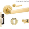 Zanda Vienna – Satin Brass - primehardware
