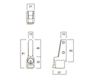 WHITCO W2200116 W2200 PUSH LOCK CYL4 DP White - primehardware