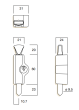 WHITCO W2203312C4 W2203 WINDOW BOLT CYL4 TP Mahogany