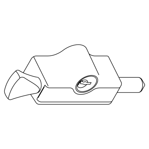 WHITCO W2203317D5 W2203 WINDOW BOLT 5DISC TP Black - primehardware