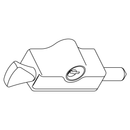 WHITCO W2203317D5 W2203 WINDOW BOLT 5DISC TP Black - primehardware