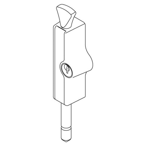 WHITCO W2206312D5 PATIO BOLT 5DISC TP Mahogany - primehardware