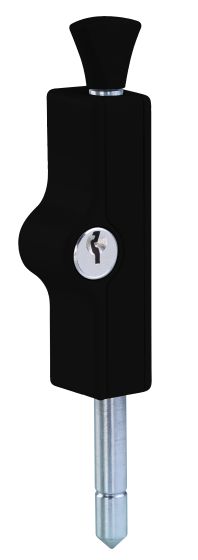 WHITCO W2207517C4 PATIO BOLT EXTENDED BOLT CYL4 TP Black - primehardware