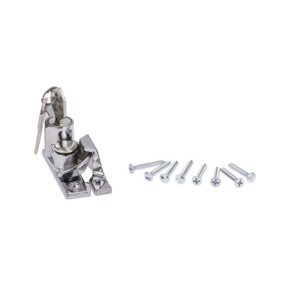WHITCO W273308 SASH LOCK KEYED TP Bright Chrome