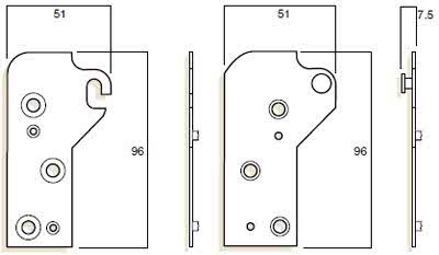 WHITCO W312399 HOOK HINGE TP Non Standard - primehardware