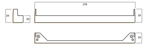 WHITCO W351317MK8 CHAINWINDER BRACKET FRONT FIX TP Black - primehardware
