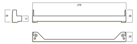 WHITCO W351616 MK8 CHAINWINDER BRACKET ALCAN TP White - primehardware