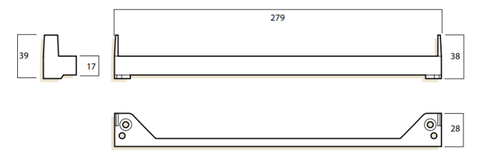 WHITCO W351617 MK8 CHAINWINDER BRACKET ALCAN TP Black - primehardware