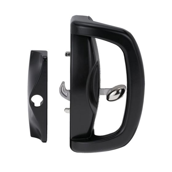 WHITCO W502017 BLAXLAND SINGLE CYLINDER EXTERNAL SLIM OUTER PULL UNI STRIKE Black