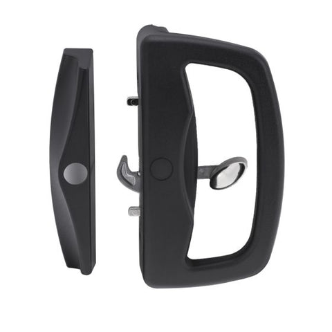 WHITCO W554BD/P7BLK OXLEY EXTERNAL 10DISC CYLINDER KD OUTER PULL STEEL STRIKE TP Black - primehardware