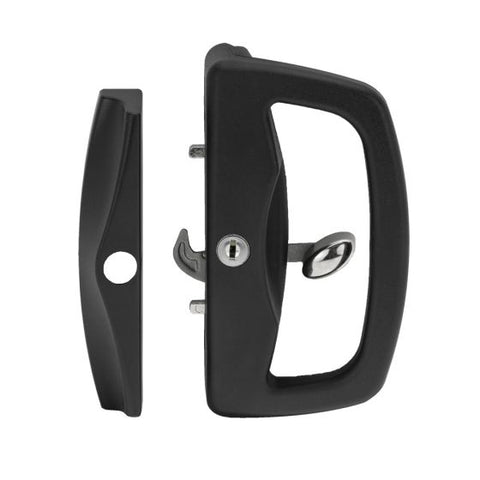 WHITCO W554DD/P2BLKKA OXLEY 10 DISC DOUBLE CYLINDER KA OUTER PULL UNI FACE FIX STRIKE TP Black - primehardware