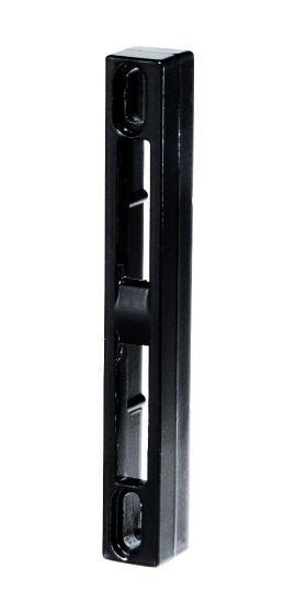WHITCO W565517 STRIKE SLIDING DOOR LOCK 17.5MM FACE FIX Black - primehardware