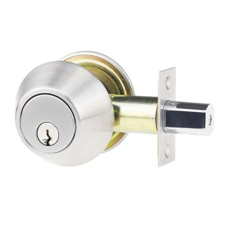 WHITCO W720404 DOUBLE CYLINDER DEADBOLT TP Satin Stainless Steel - primehardware