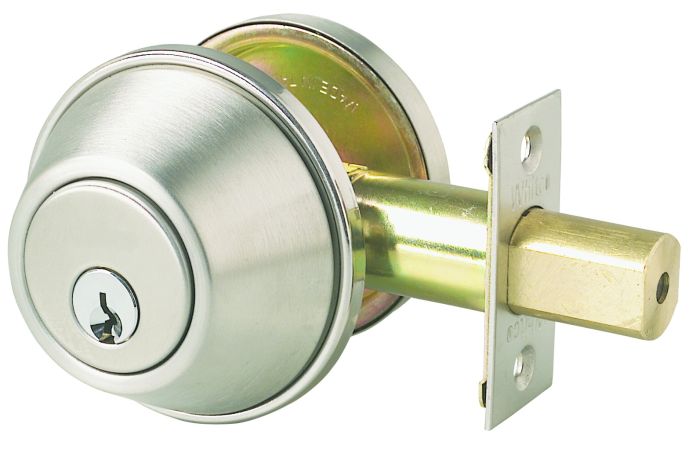 WHITCO W7204055KA DOUBLE CYLINDER DEADBOLT TP 5PIN KEYED ALIKE Satin Chrome - primehardware
