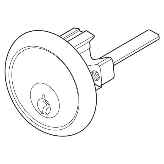 WHITCO W752906 REPLACEMENT RIM CYLINDER DP Polished Brass