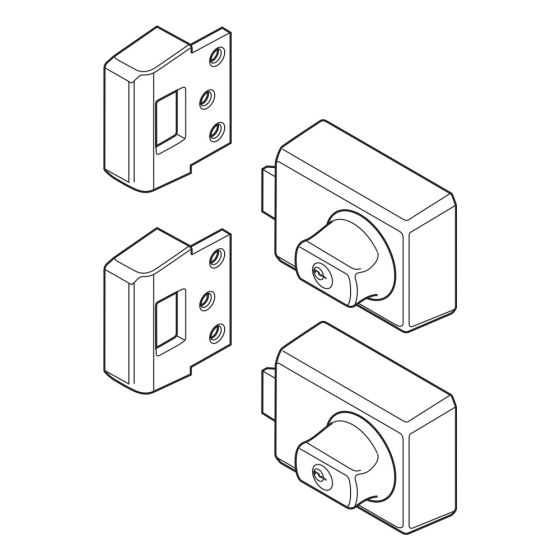 WHITCO W753205 W75 DEADLATCH TIMBER FRAME STRIKE TWIN DP Satin Chrome