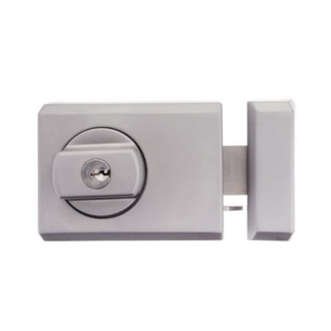 WHITCO W7541055KA W75 DEADLATCH TIMBER FRAME STRIKE TP 5PIN KEYED ALIKE Satin Chrome - primehardware