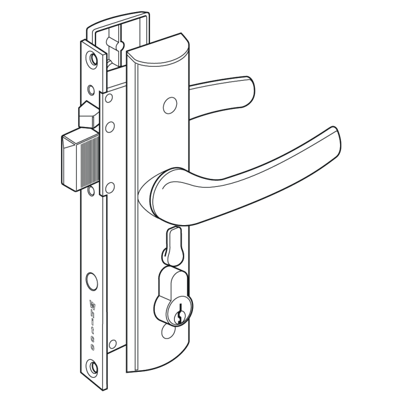 WHITCO W807016 TASMAN ESCAPE LOCK White
