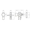 WHITCO W820113 SCREEN DOOR LATCH Brown - primehardware