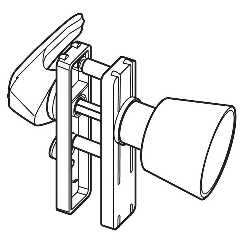 WHITCO W820117 SCREEN DOOR LATCH Black