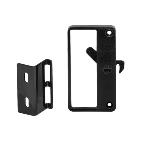 WHITCO W821717 BASS SLIDING SCREEN DOOR HANDLE STANDARD STRIKE NO LUG Black - primehardware