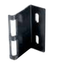 WHITCO W822617 BASS SLIDING SCREEN DOOR STEGBAR STRIKE Black - primehardware