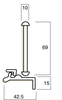 WHITCO W826017 SLIDING DOOR SAFETY LATCH DP Black - primehardware