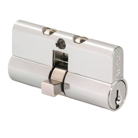 WHITCO W8401005RP EURO DOUBLE CYLINDER 30/30MM FIXED CAM 5 PIN 5RP Bright Chrome - primehardware