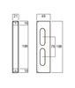 WHITCO W841100 TASMAN HINGED SECURITY DOOR LOCK CAGE No Finish - primehardware