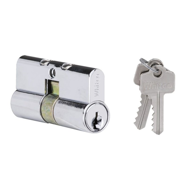 WHITCO W842SP6 CYLINDER 2 X 5 PIN PROFILE KEY SP6 Chrome Plate - primehardware