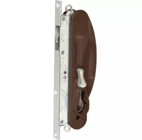 WHITCO W865313 LEICHHARDT STANDARD SLIDING SECURITY DOOR LOCK NO CYLINDER Brown - primehardware