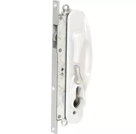 WHITCO W865316 LEICHHARDT STANDARD SLIDING SECURITY DOOR LOCK NO CYLINDER White - primehardware