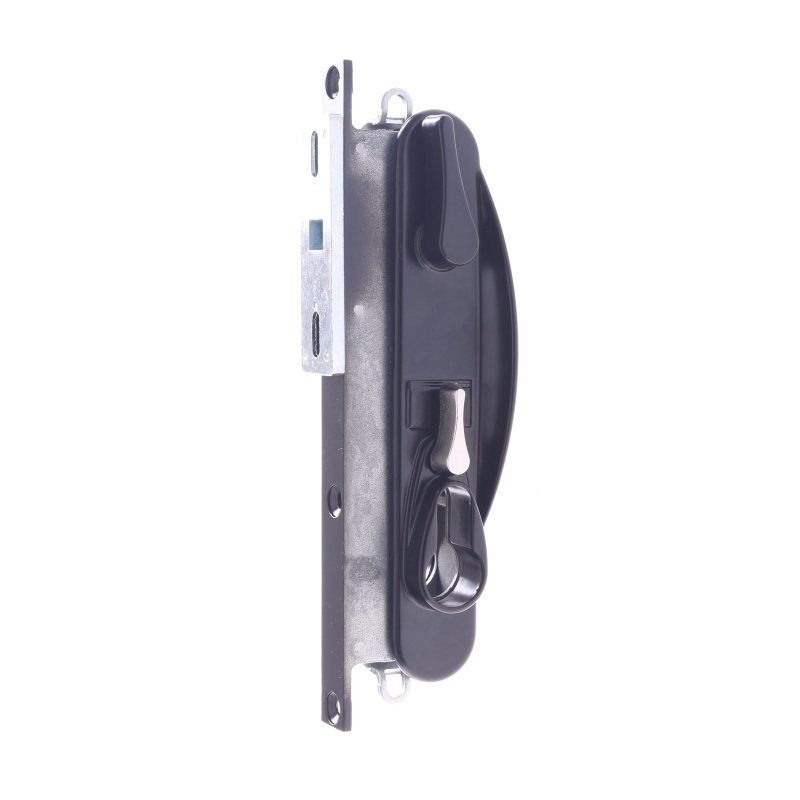 WHITCO W865317 LEICHHARDT STANDARD SLIDING SECURITY DOOR LOCK NO CYLINDER Black - primehardware