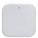 White square device with a small black dot on a white background