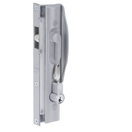 QUATTRO SLIDING SECURITY DOOR LOCK NO CYLINDER Silver
