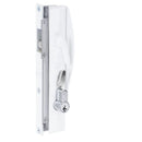 Quattro Sliding Security Door Lock No Cylinder White - primehardware