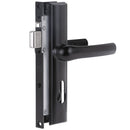 Quattro Hinged Security Door Lock No Cylinder Black - primehardware