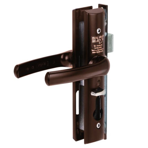 Quattro Hinged Security Door Lock No Cylinder Pk=100 Brown - primehardware