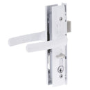 Quattro Hinged Security Door Lock Dp White - primehardware