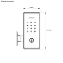 YALE LIBI DIGITAL DEADBOLT KEYED MATT BLACK - primehardware